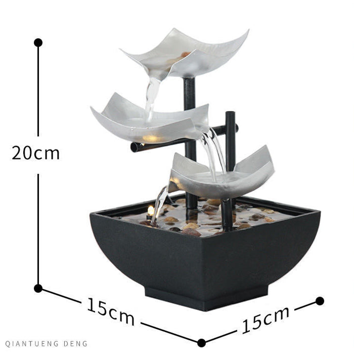 Modern Minimalist Tabletop Fountain – Handmade Decorative Water Feature