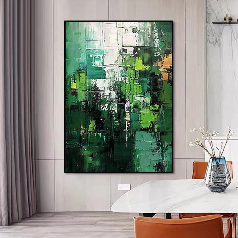 Handmade Abstract Oil Painting on Canvas – Modern Wall Art
