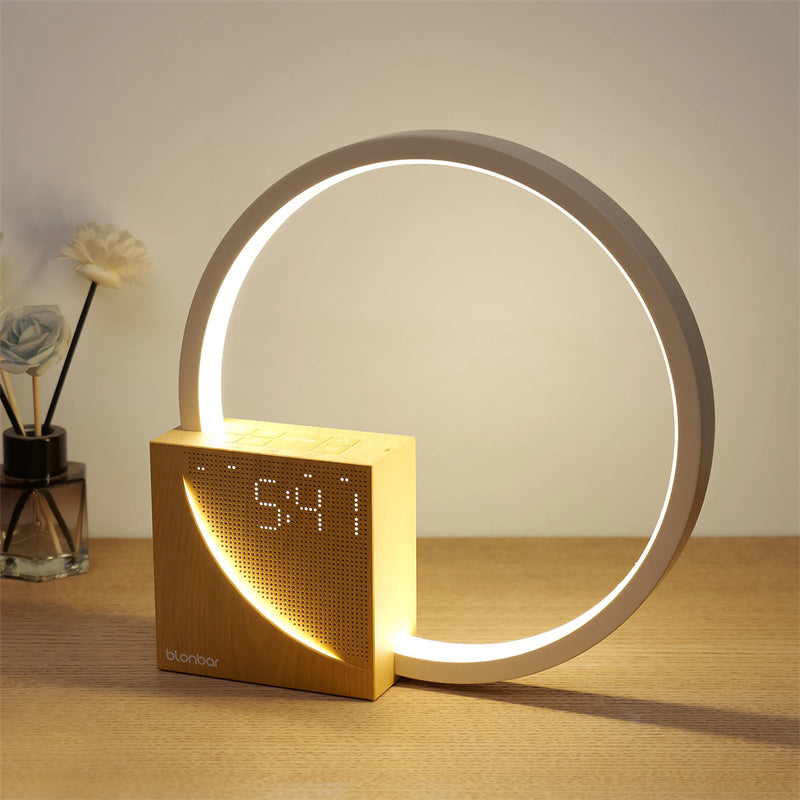 Multifunctional Desk Lamp with Alarm Clock & Natural Sounds