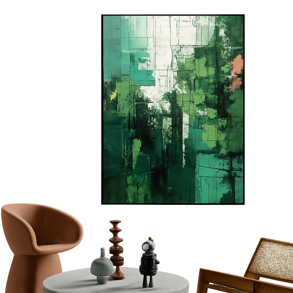 Handmade Abstract Oil Painting on Canvas – Modern Wall Art