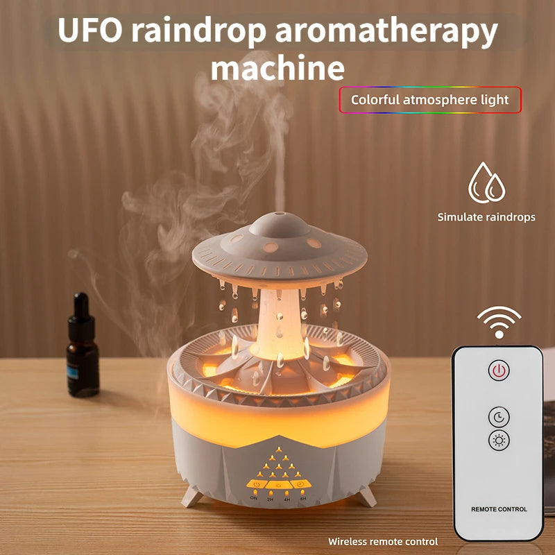 UFO Raindrop Aromatherapy Humidifier – USB Mist Diffuser