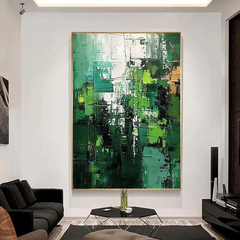 Handmade Abstract Oil Painting on Canvas – Modern Wall Art