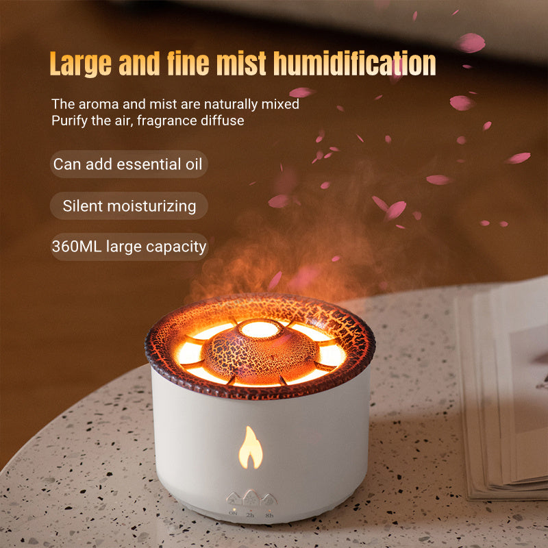 350ml Flame Effect Aromatherapy Humidifier